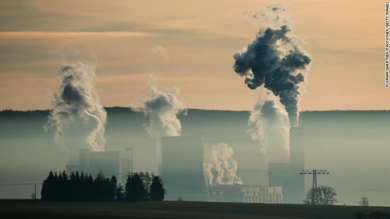 A coal-fired power plant in Poland belches emissions.